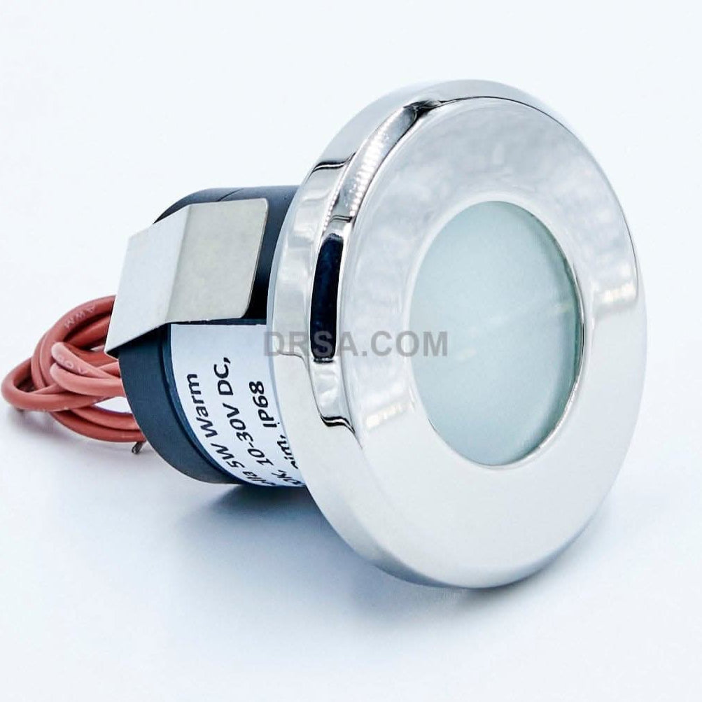 Capella LED, Stainless Polish 2.5" Dia Marine Light