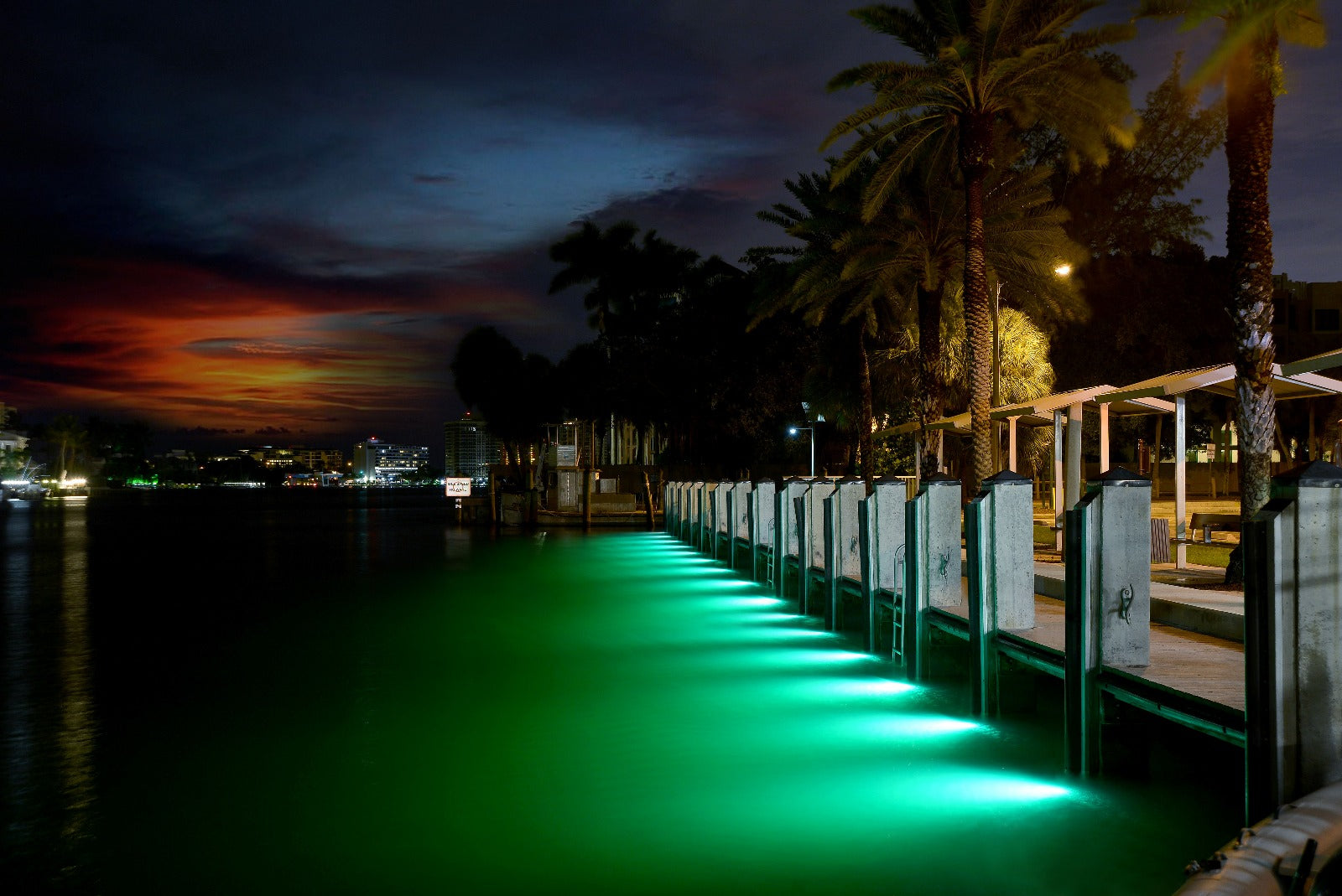 Dock lighting in Boca Raton