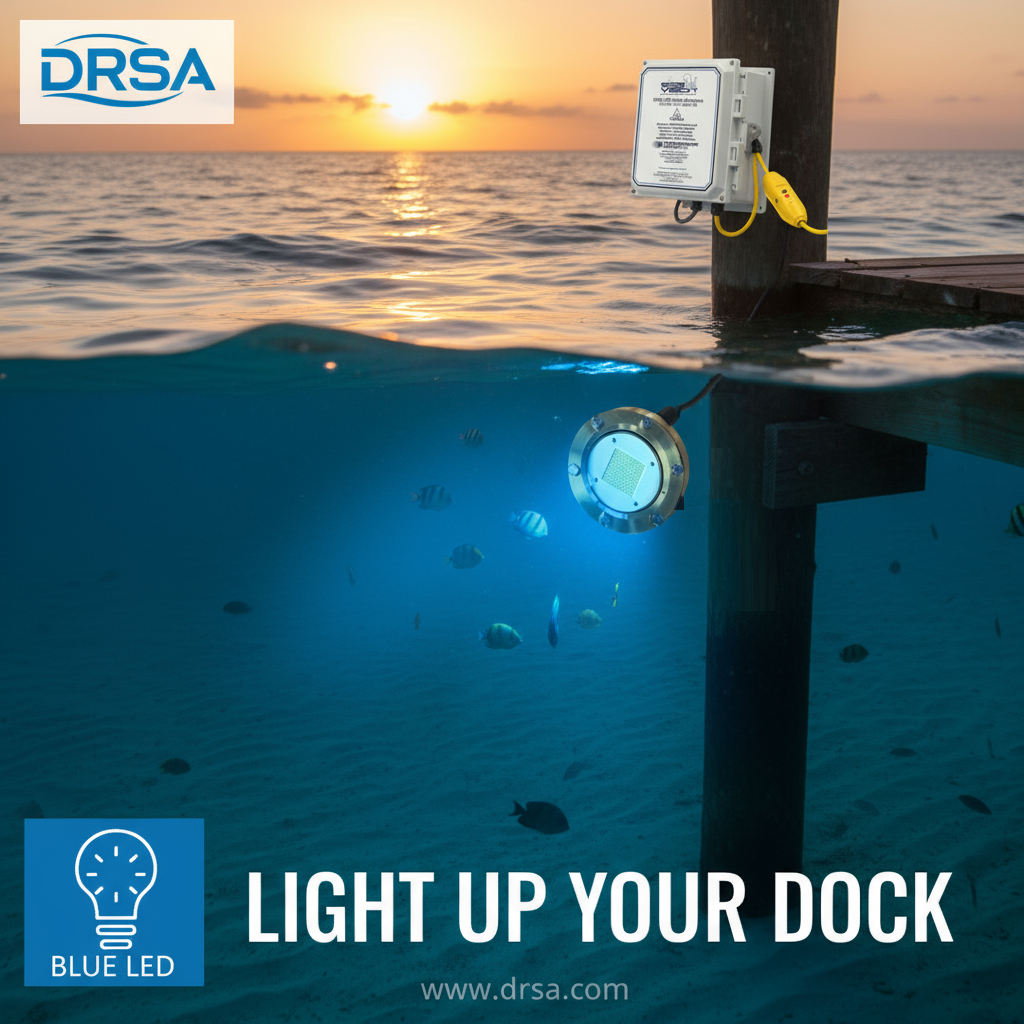 Underwater Dock Lights | Shop Green & Blue LED Lights | DRSA