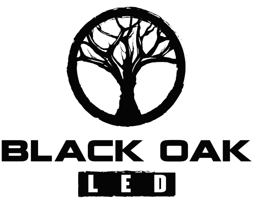 Black Oak Pro Series LED light logo