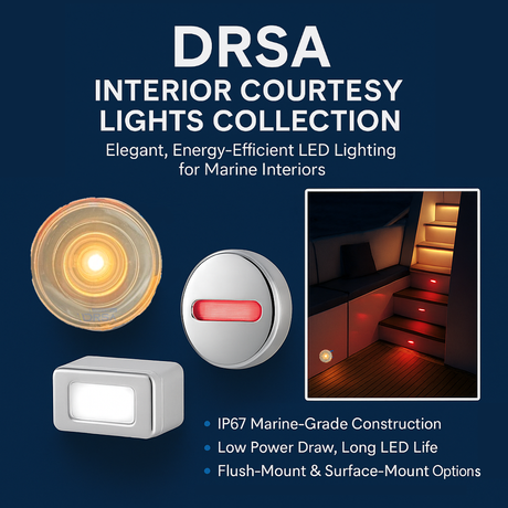 Interior Courtesy Lights Collection Elegant, Energy-Efficient LED Lighting for Marine Interiors