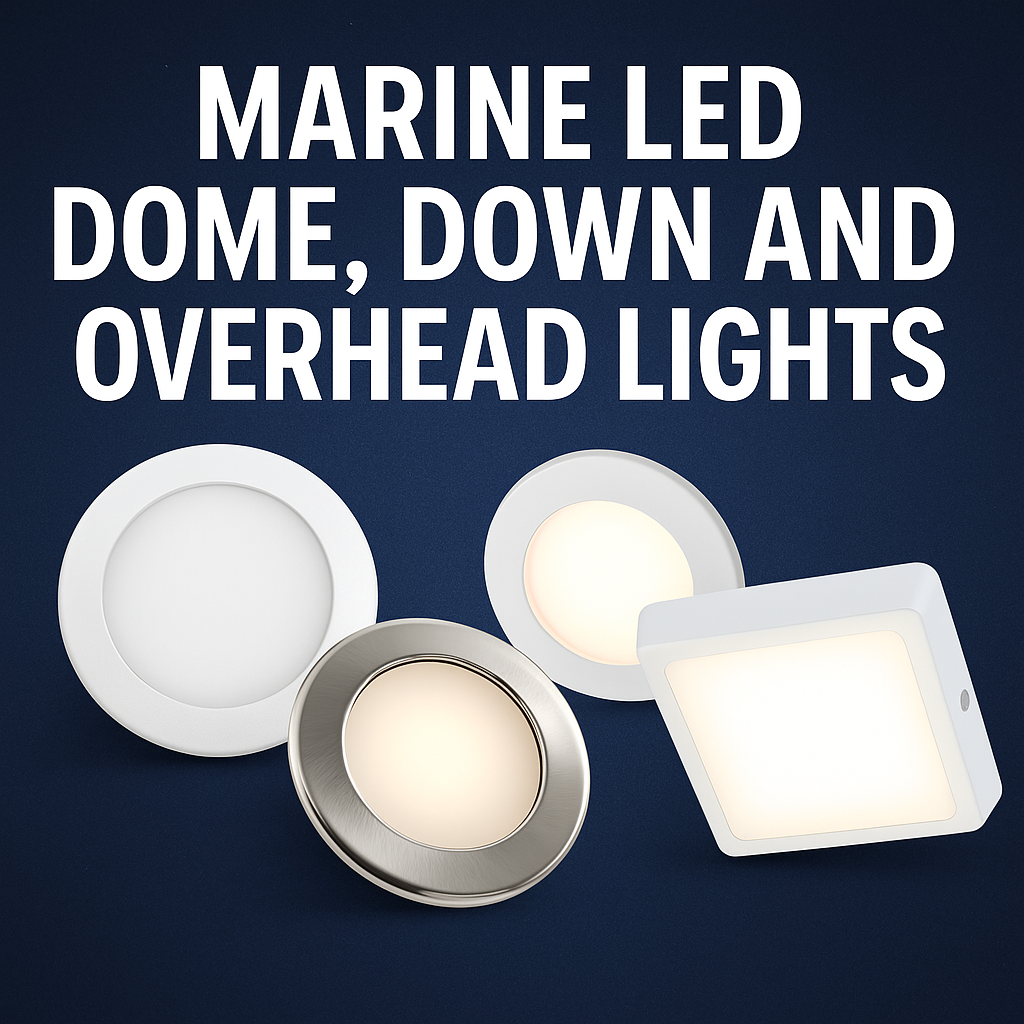 Marine LED Dome, Down  Overhead Lights for Boats