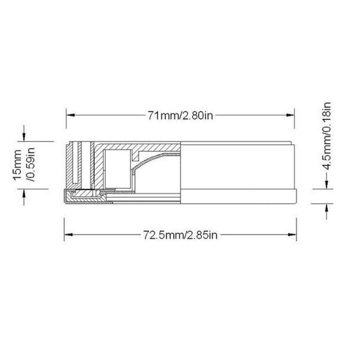 Tide PowerLED Downlight with base - 10-40VDC