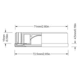 Tide PowerLED Downlight with base - 10-40VDC