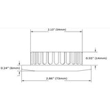 Warm White Marine LED Light for Boat Cabins diagram

