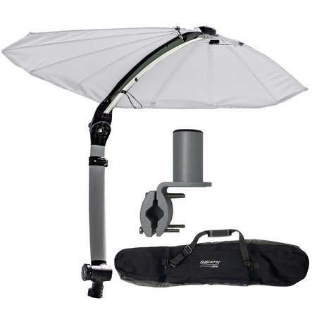 TACO ShadeFin Mini wWhite Fabric  Bag  Round Rail Mount Kit T10400016