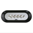41356P Scandvik flush mount spreader light black, marine LED deck light, 1000 lumen boat light, IP65 spreader light, 12/24V marine lighting