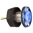 998543031 Hella Marine LED Livewell Lamp in Blue illuminating a boat’s bait tank

