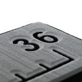 SeaDek 36 Routed Ruler  6mm  Brushed Texture  Storm GreyBlack 5358380066