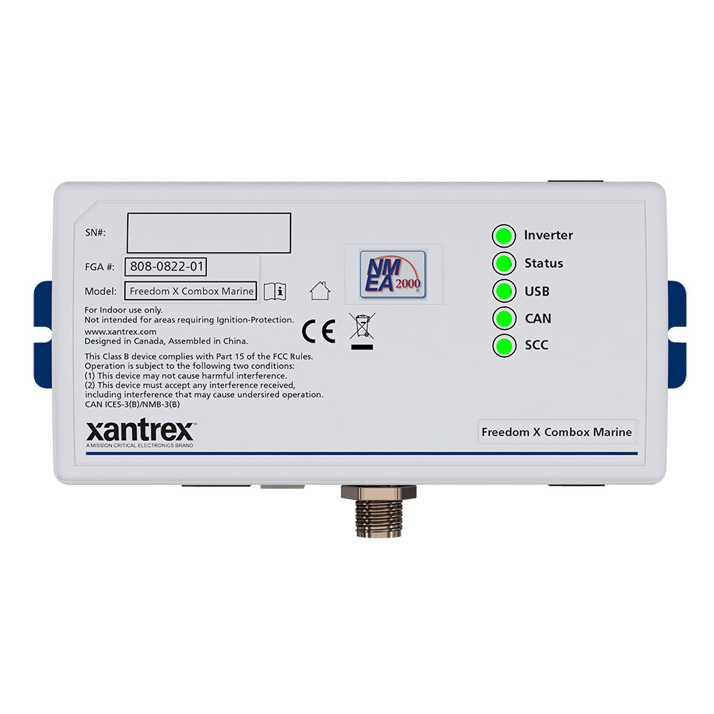 Xantrex FREEDOM X Combox NMEA 2000 communication device with USB port and harness for marine inverter/charger systems

