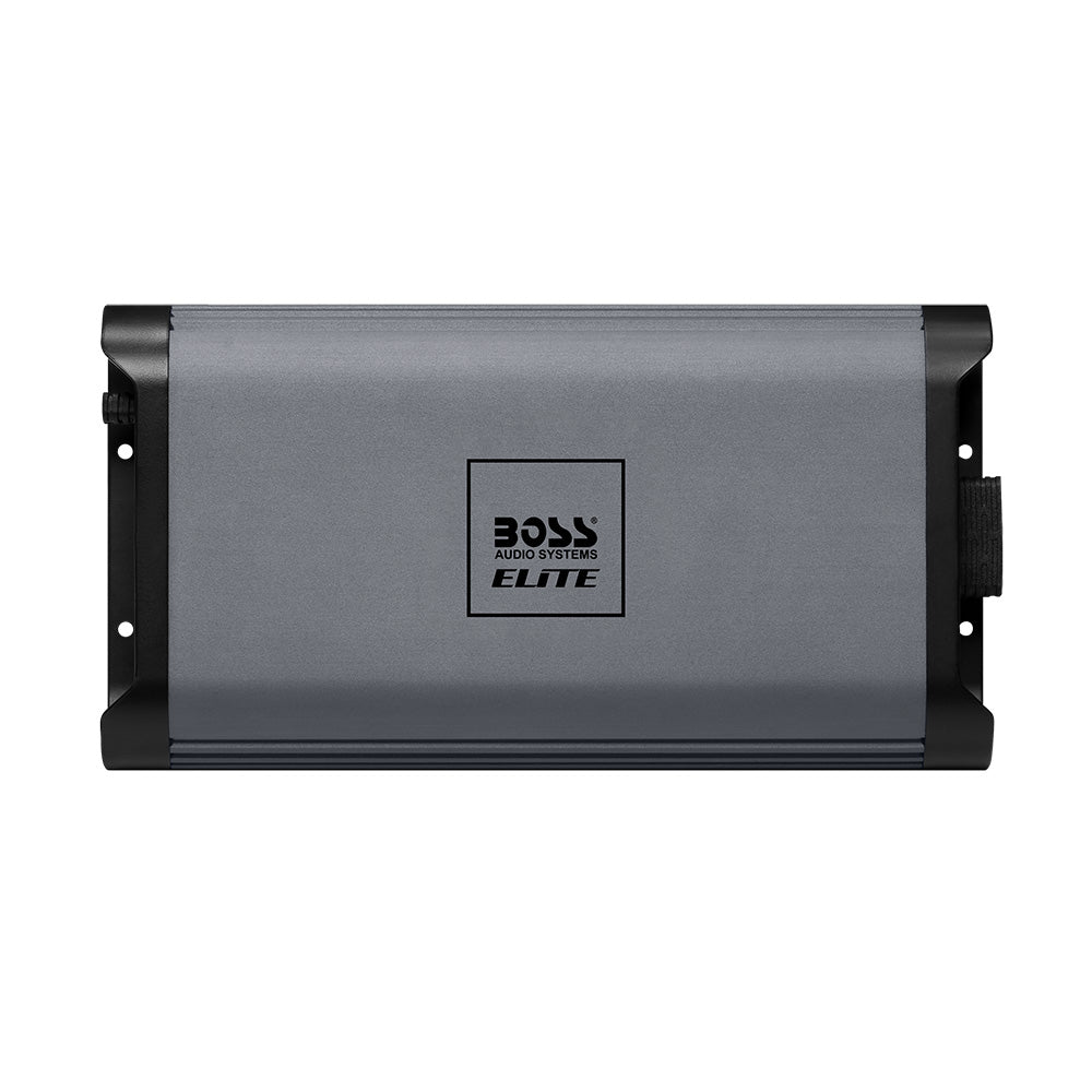 Boss Audio Elite MPD380.4 Marine Amplifier – 4 Channel 380W Class D IP66 Waterproof Amp top view

