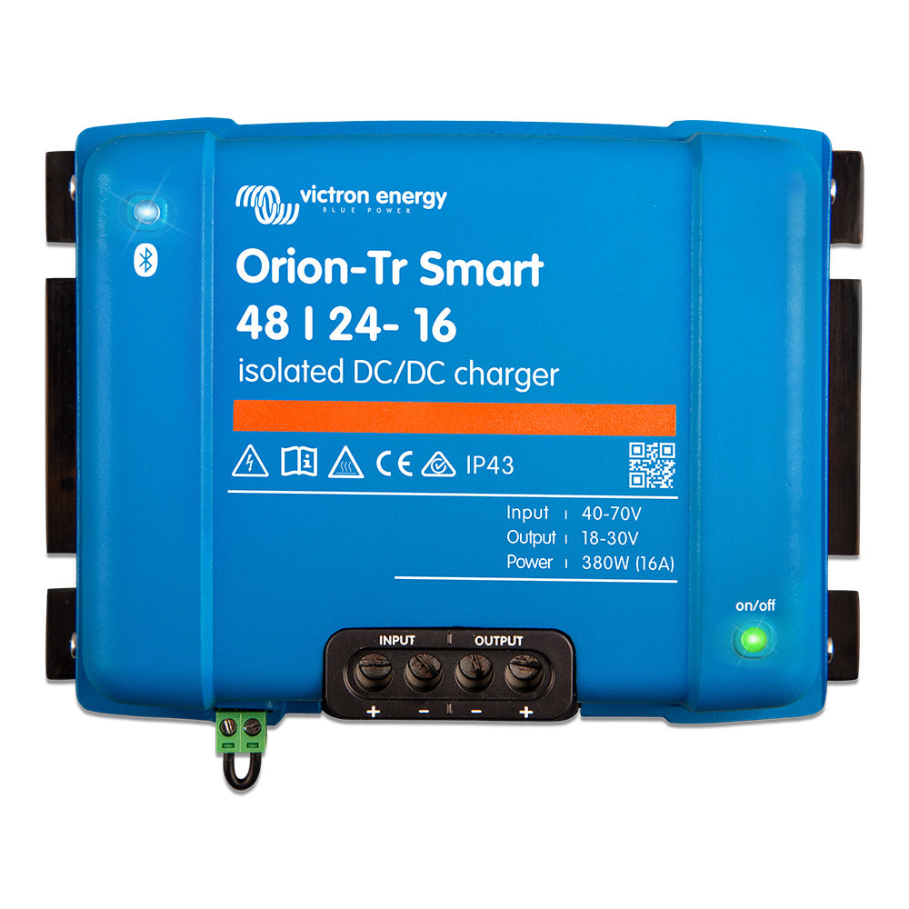 ORI482438120 Victron Orion-Tr Smart 48/24-16A isolated DC-DC charger front view

