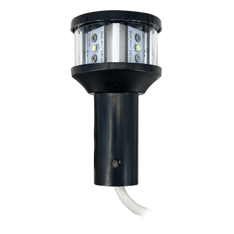 LTBLED12C5BLK Seaview 12V Black LED Navigation Light on boat mast

