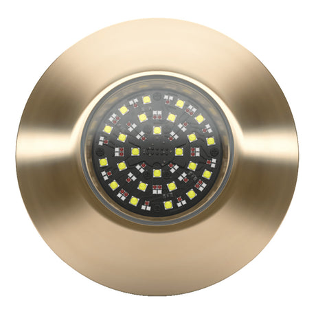 Lumishore EOS TIX804 Interchangeable ThruHull 0100453200 Color-changing Lumishore thru-hull light illuminating wake

