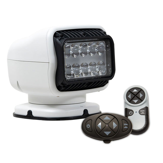 Golight GT Series LED Hybrid Light Permanent Mount wHandheld  Wireless Dash Mount Remotes  12V  White 20078GT