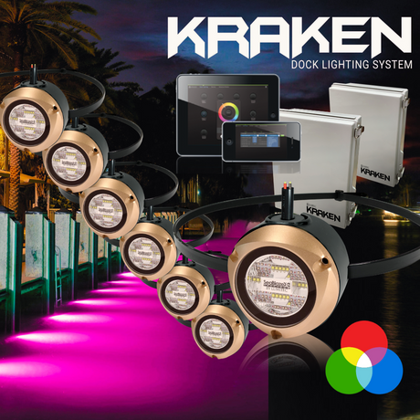 Lumitec Kraken Underwater Dock Light System - Full Kit with 7  Lights
RGBW