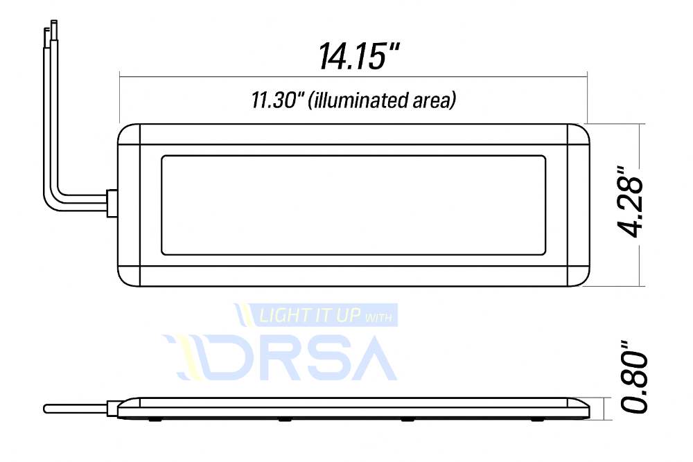 SWIM 14" LED Engine Room Light diagram