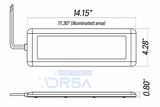 SWIM 14" LED Engine Room Light diagram
