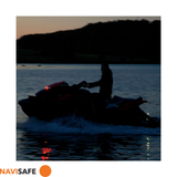 Navilight mounted on Scotty flush deck system on a jetski