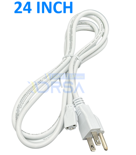 Sleek led utility light power cord Accessory 24 Inch 
