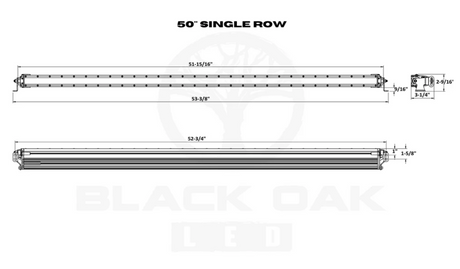 50-inch single row marine and off-road LED bar PRODUCT SPECS

