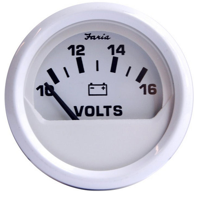 Faria Dress White 2 Voltmeter 1016 VDC 13120