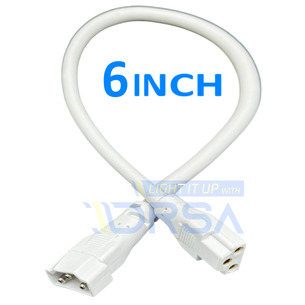 Sleek led utility light power cord Accessory 6 Inch 

