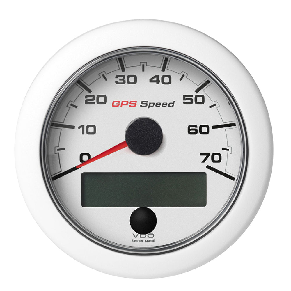 Veratron 338 85mm OceanLink GPS Speedometer 070 KNMPHKMH  White Dial  Bezel A2C1352090001