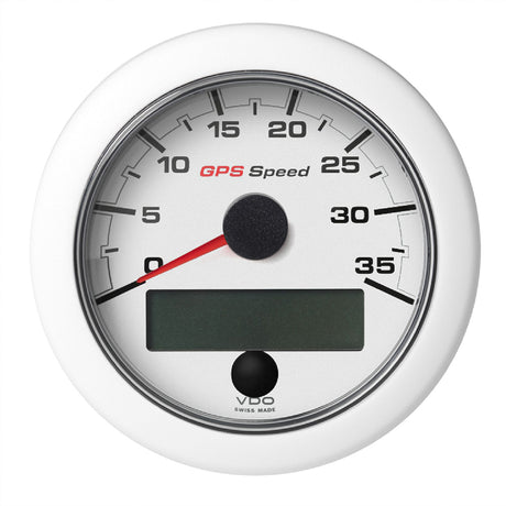 Veratron 338 85mm OceanLink GPS Speedometer 035 KNMPHKMH  White Dial  Bezel A2C1352080001