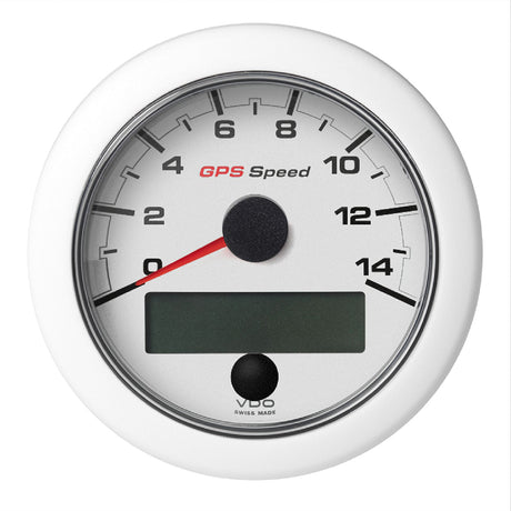 Veratron 338 85mm OceanLink GPS Speedometer 014 KNMPHKMH White Dial  Bezel A2C1352010001