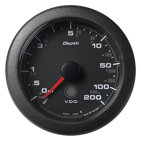 Veratron 338 85MM OceanLink Depth Gauge 200M600  Black Dial  Bezel A2C1957360001
