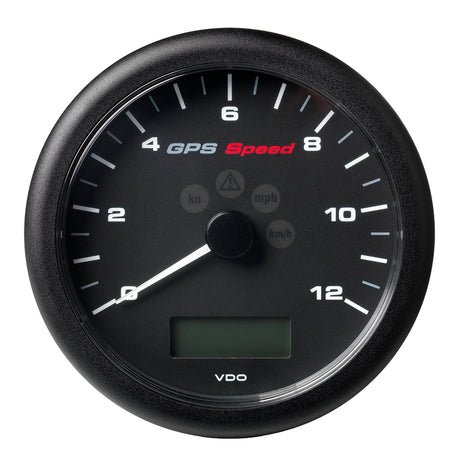 Veratron 414 110MM ViewLine GPS Speedometer 012 KNOTSKMHMPH  8 to 16V Black Dial  Bezel A2C59501987