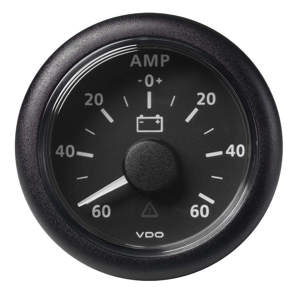 Veratron 52MM 2116 ViewLine Battery Status Gauge 6060AMP  Black Dial  Bezel A2C59512328
