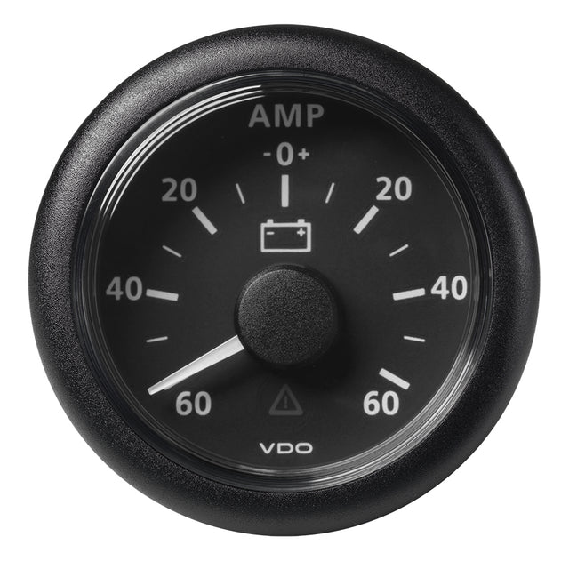 Veratron 52MM 2116 ViewLine Battery Status Gauge 6060AMP  Black Dial  Bezel A2C59512328