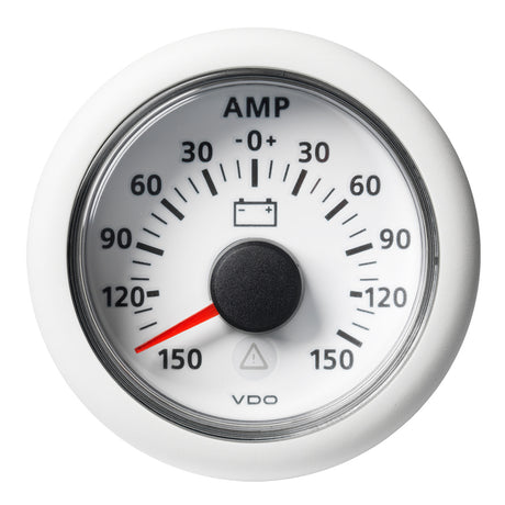 Veratron 52MM 2116 ViewLine Battery Status Gauge 150150AMP  White Dial  Bezel A2C59512331