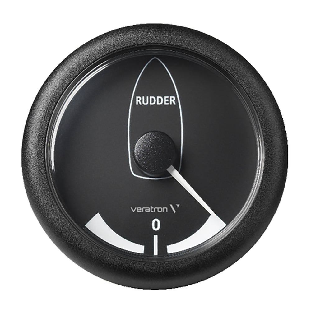 Veratron 338 85MM ViewLine Rudder Angle Indicator 4545  8 to 32V  Black Dial  Bezel A2C59512410