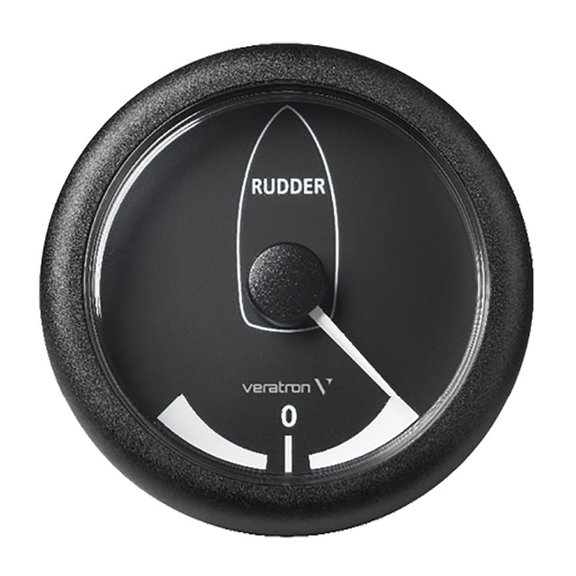 Veratron 338 85MM ViewLine Rudder Angle Indicator 4545  8 to 32V  Black Dial  Bezel A2C59512410