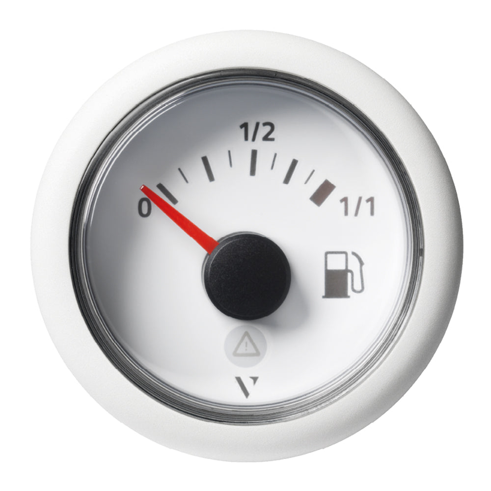 Veratron 52mm 2116 ViewLine Fuel Tank Level Gauge  0 to 11  White Dial  Round Bezel A2C59514182