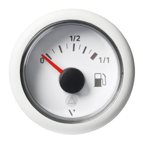 Veratron 52mm 2116 ViewLine Fuel Tank Level Gauge  0 to 11  White Dial  Round Bezel A2C59514182