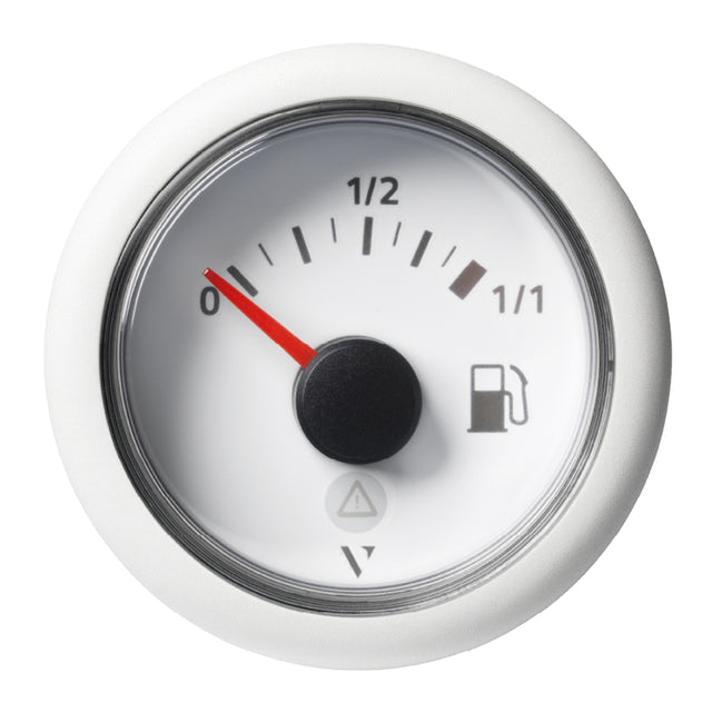 Veratron 52mm 2116 ViewLine Fuel Tank Level Gauge  0 to 11  White Dial  Round Bezel A2C59514182