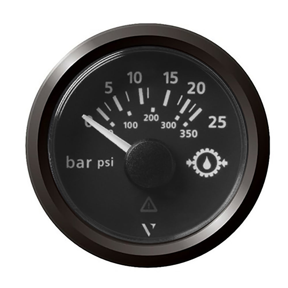 Veratron 52MM 2116 ViewLine Transmission Oil Pressure 25 Bar350 PSI  Black Dial  Triangular Bezel A2C59514139