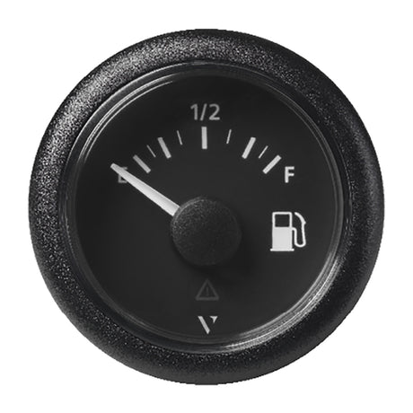 Veratron 52MM 2116 ViewLine Fuel Level Gauge EmptyFull  090 OHM  Black Dial  Round Bezel A2C59514085
