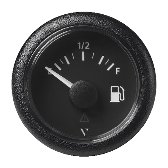 Veratron 52MM 2116 ViewLine Fuel Level Gauge EmptyFull  090 OHM  Black Dial  Round Bezel A2C59514085