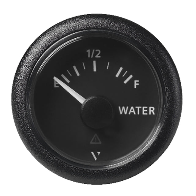 Veratron 52MM 2116 ViewLine Fresh Water Resistive  EmptyFull  3 to180 OHM  Black Dial  Round Bezel A2C59514099
