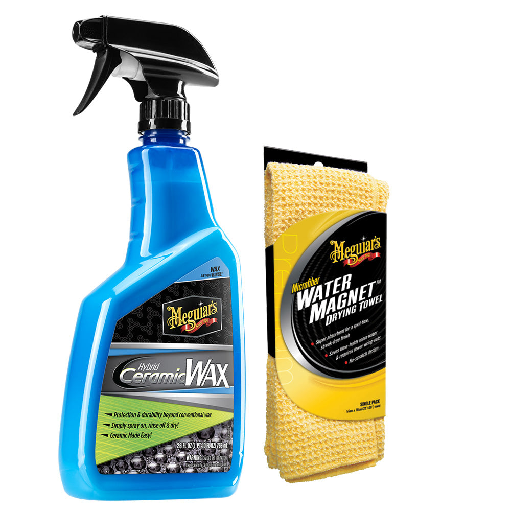 Meguiars Hybrid Ceramic Wax w/Water Magnet Microfiber Drying Towel - 2
