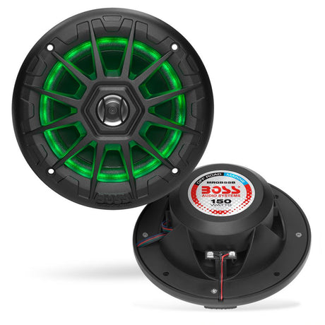 Boss Audio MRGB55B 525 Marine Speakers wRGB Lighting  Black MRGB55B