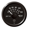 Veratron 52mm 2116 Viewline Engine Oil Pressure 150 PSI  Black Dial  Bezel A2C59514117
