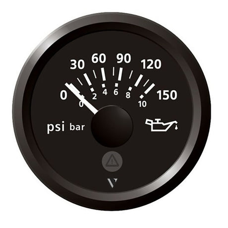Veratron 52mm 2116 Viewline Engine Oil Pressure 150 PSI  Black Dial  Bezel A2C59514117