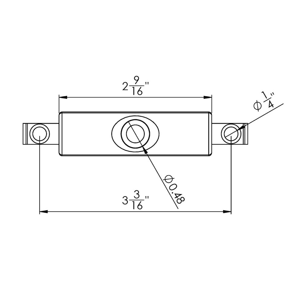 F38-9960 SuproFlex 2-9/16” LED rub rail navigation lights diagram