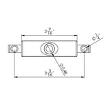 F38-9960 SuproFlex 2-9/16” LED rub rail navigation lights diagram